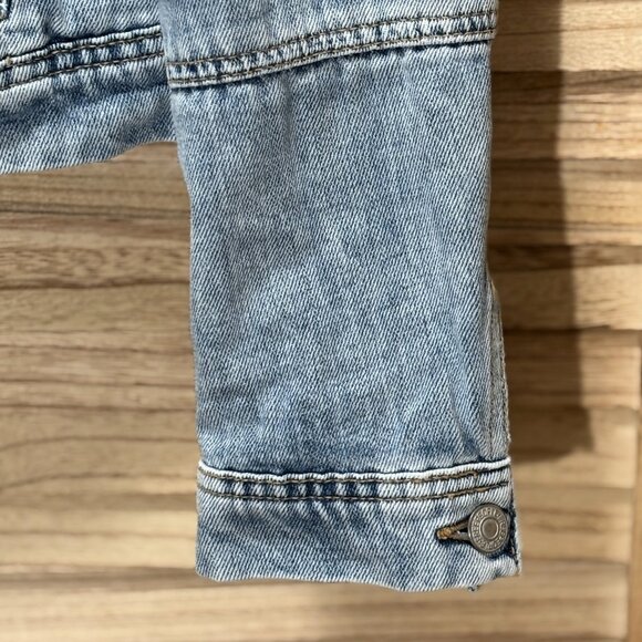 FREE PEOPLE Cropped Denim Jacket - Picture 5 of 7